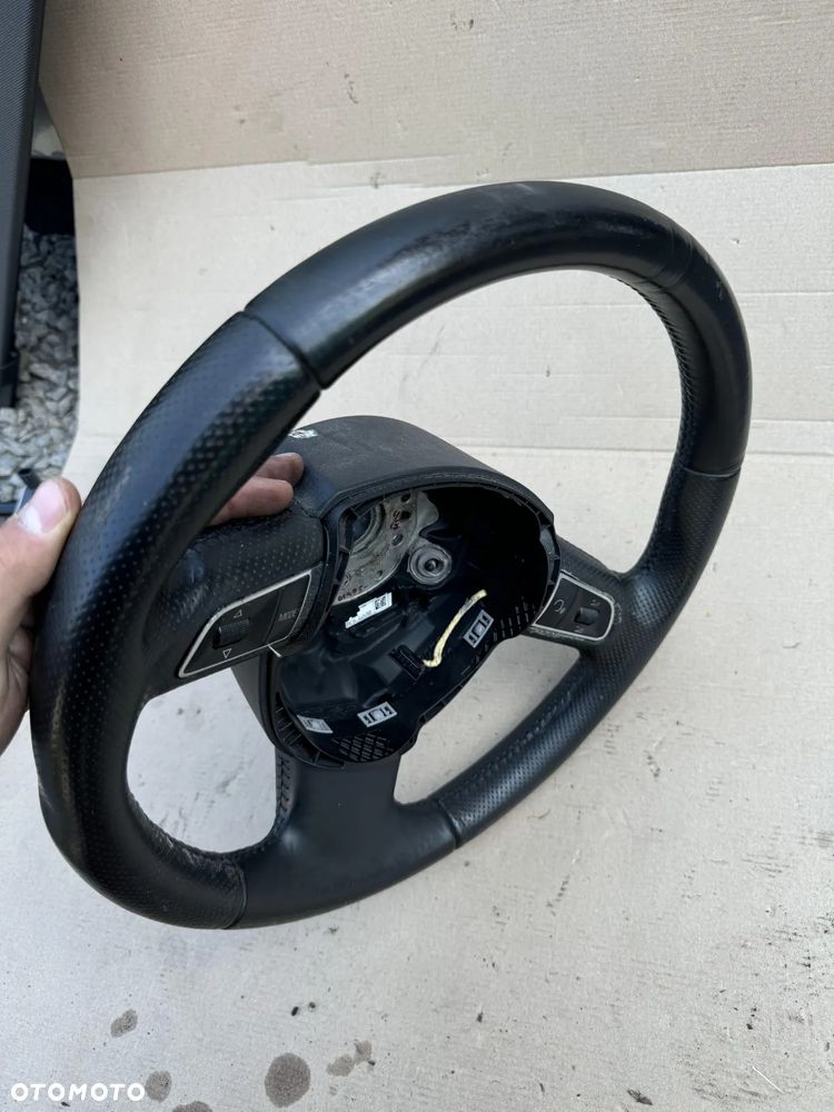 Kierownica AUDI A4 B8 multifunkcja skóra - 3