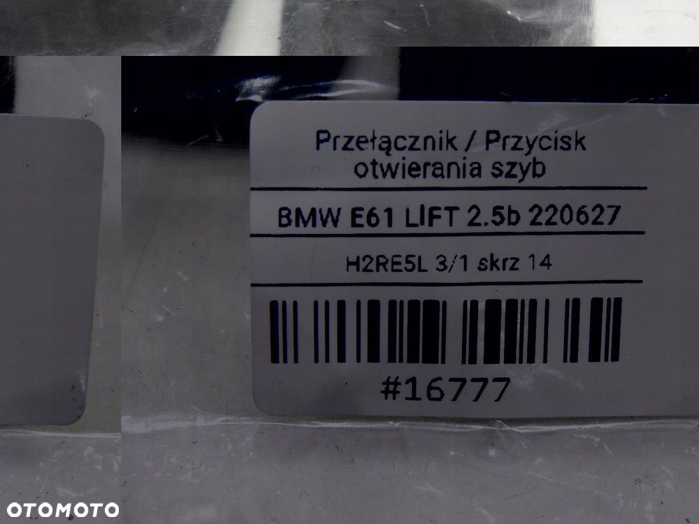 PRZYCISK SZYBY BMW E60 E61 LIFT 9113773 - 8