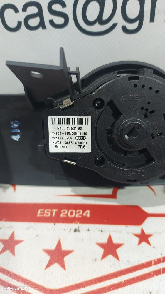 Modulo Luzes Switch Comando Comutador Botão Luzes Audi A4 B8 8K0941531AS Original - 3