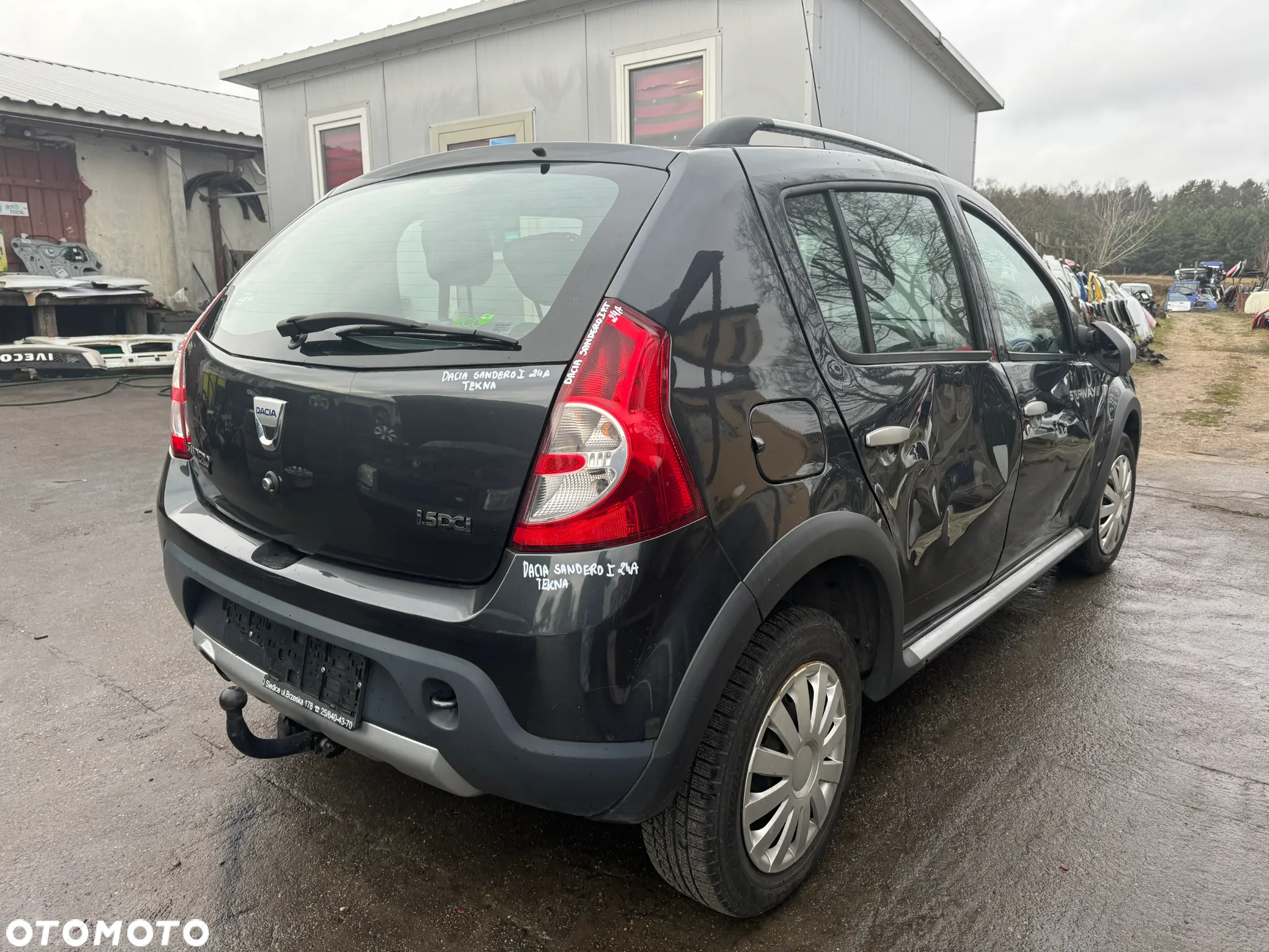 DACIA SANDERO I 1.5 DCI 68KM TEKNA 2010 SZARY NA CZĘŚCI - 5