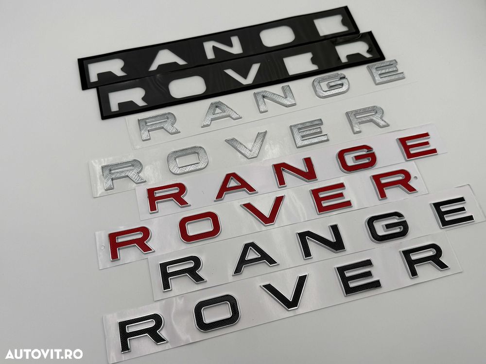 Emblema Compatibila Range Rover fata/spate crom/negru - 5