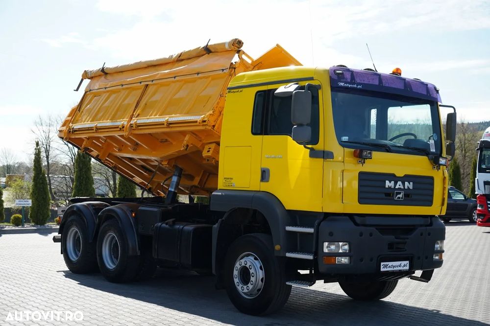 MAN TGA 26.410 / 6x4 / BASCULATOR 3 LATURĂ / MEILLER KIPER / MANUAL / - 11