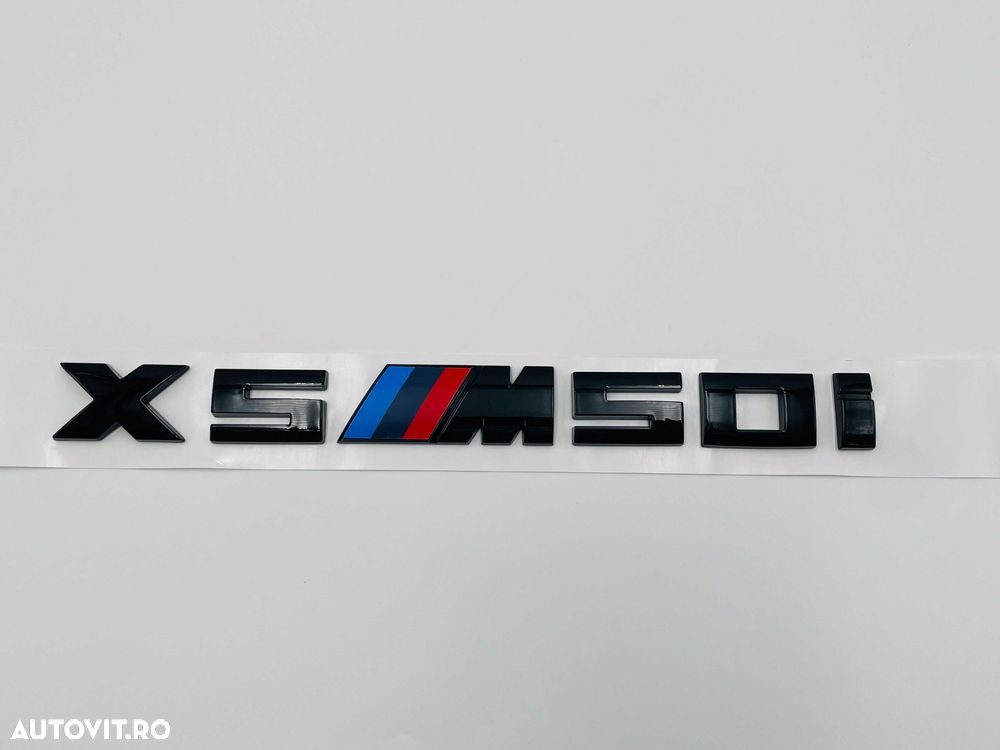 Emblema Compatibila BMW X5M50i negru - 1