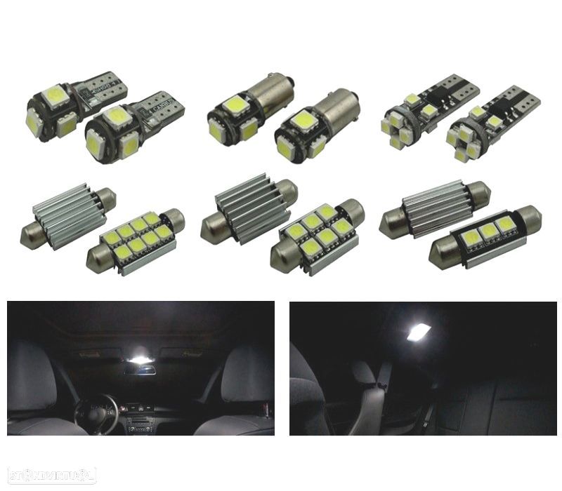 KIT COMPLETO 10 LAMPADAS LED INTERIOR BMW 1 SERIE F20 F21 HATCHBACK 114I 116I 118I 120D 125D 125I M1 - 1