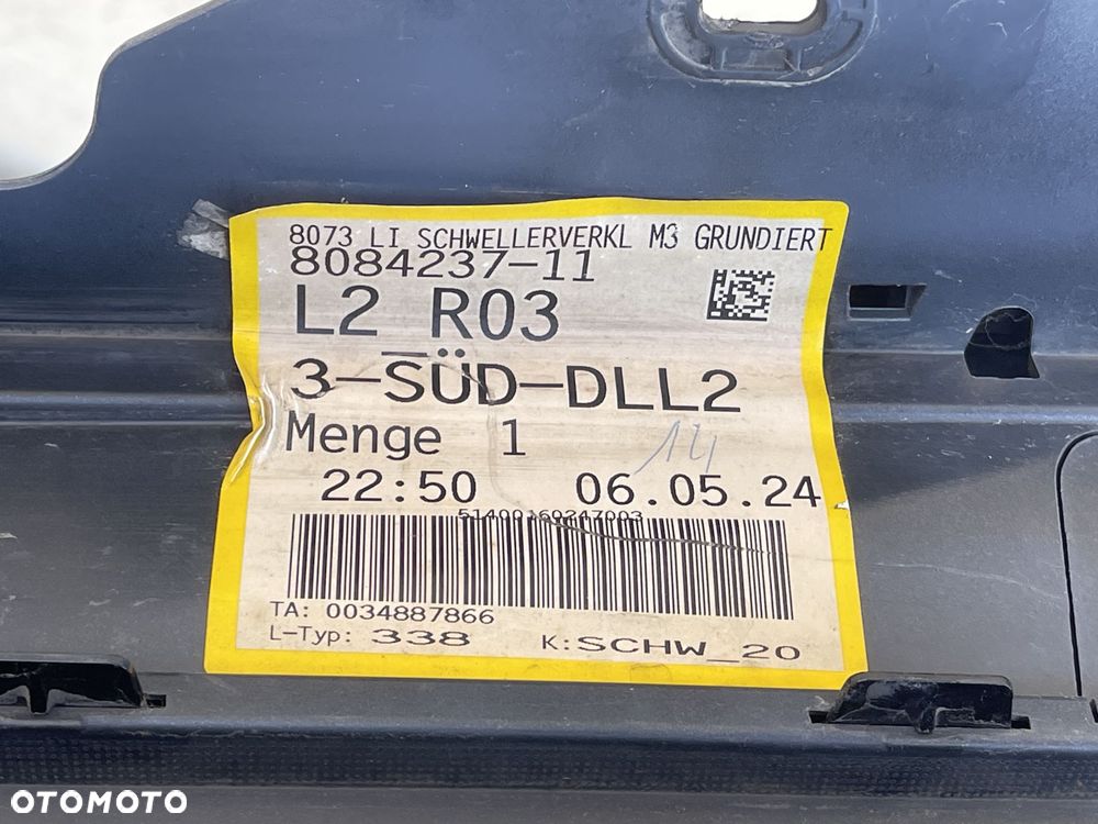 LPA389 BMW M3 G80 2020- LISTWA PROGOWA NAKŁADKA PROGU PRZÓD LEWA 8072639 - 13