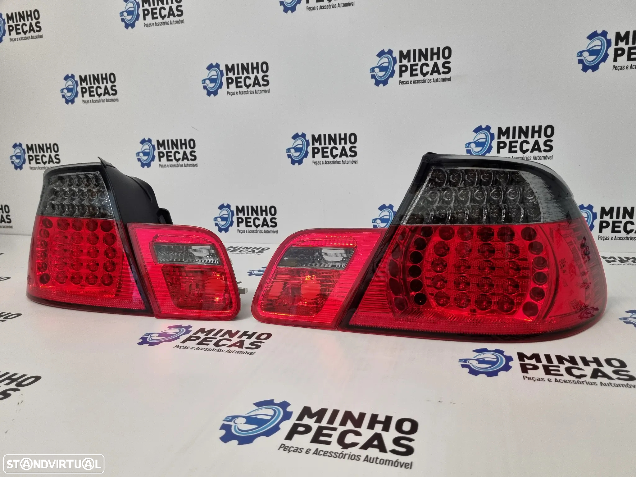 Farolins Traseiros BMW (E46) Coupê Facelift em Led Escurecidos - 3