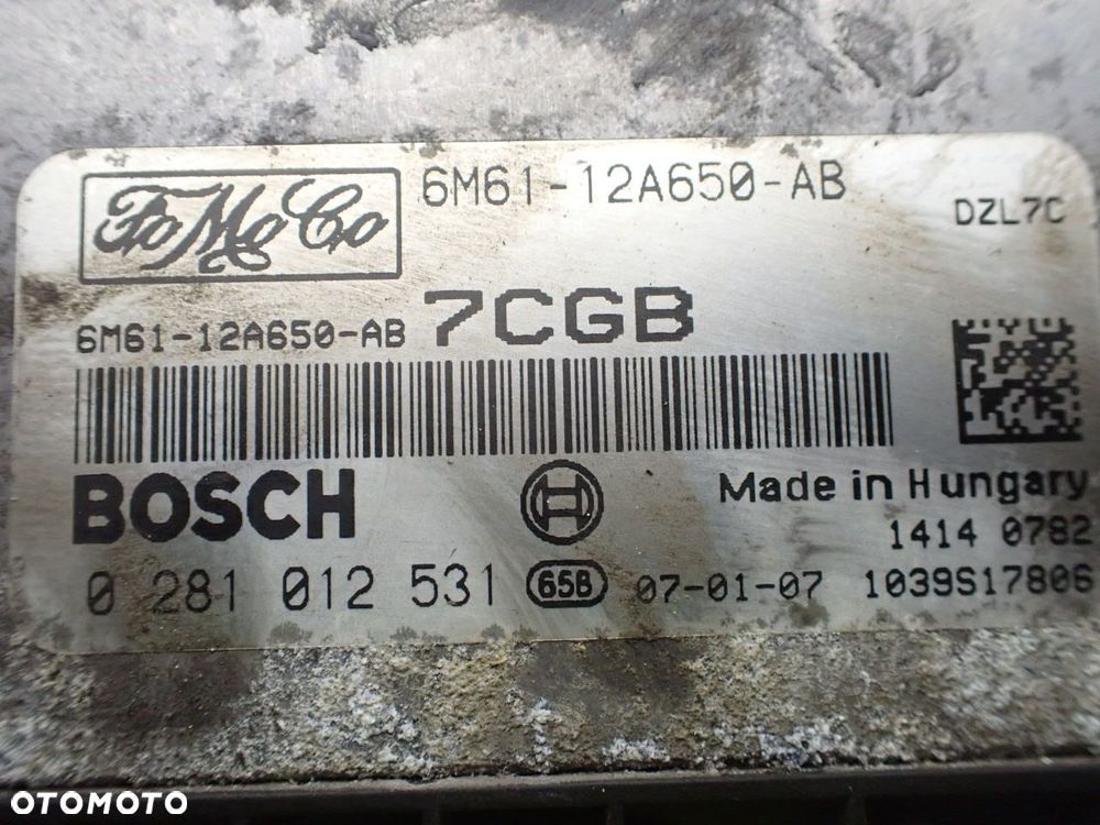 KOMPUTER SILNIKA MAZDA 3 1.6 6M61-12A650-AB - 6