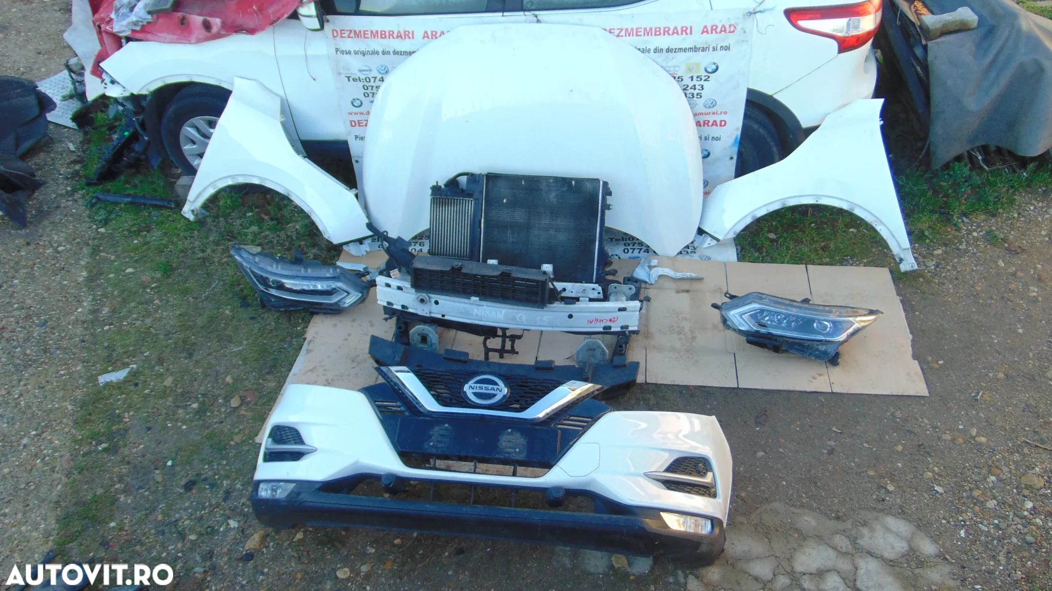 Fata completa Nissan qashqai 2017-2021 bara faruri capota aripi radiatoare ventilator trager far ar - 13