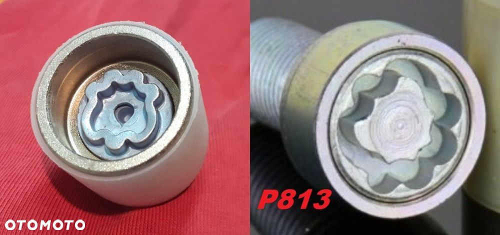 Nasadka zabezpieczająca Nakładka Adapter Złodziejka Do Śrub Audi (koniczynka) - 13