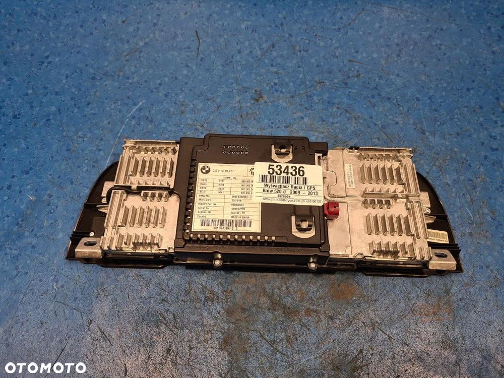 BMW 5 F11 WYŚWIETLACZ RADIA GPS 924389701C - 4