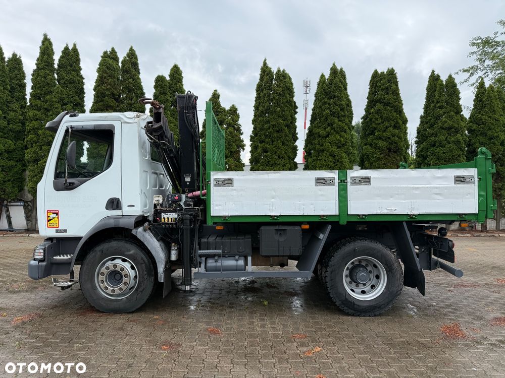 Renault MIDLUM 270 DCI* DMC 16T* WYWROTKA 3,7m* HIAB 085 EVOLUTEK* DŹWIG 3,8T* MOST GÓRSKI* BLOKADA* KLIMA* 85% OPONY* STAN BDB* Z FRANCJI* - 9
