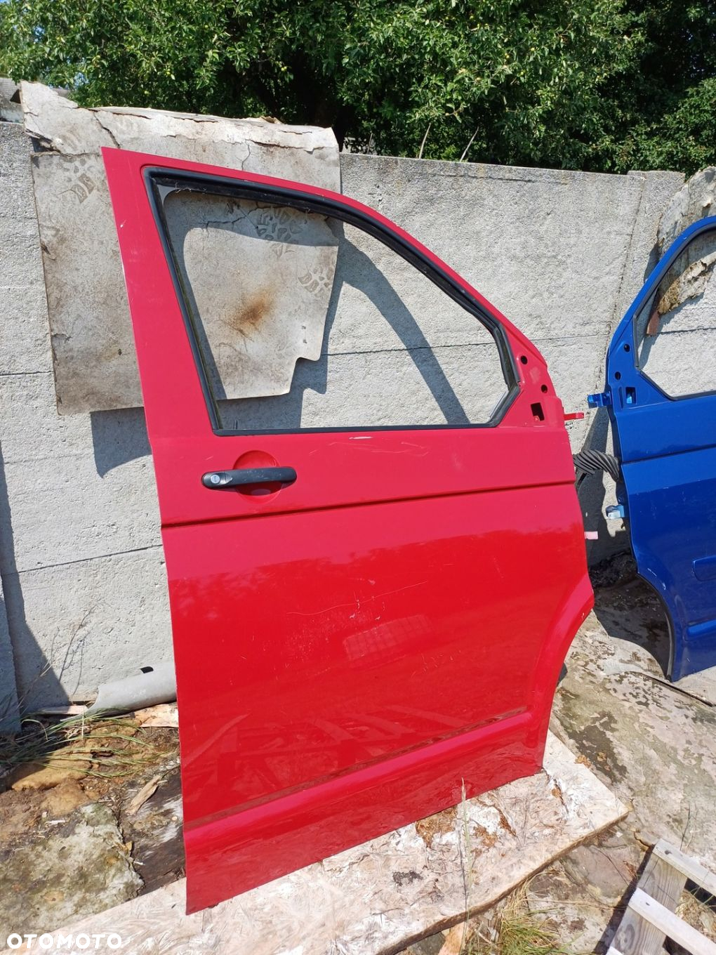 Drzwi prawe przód Volkswagen Transporter T5 CZERWONY igła BEZ KOROZJI 05r. - 8
