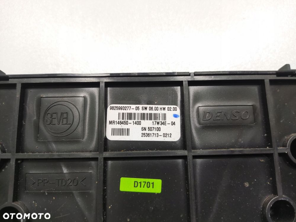 panel klimatyzacji nawiewu citroen berlingo partner iii 9825993277 elektryk - 5