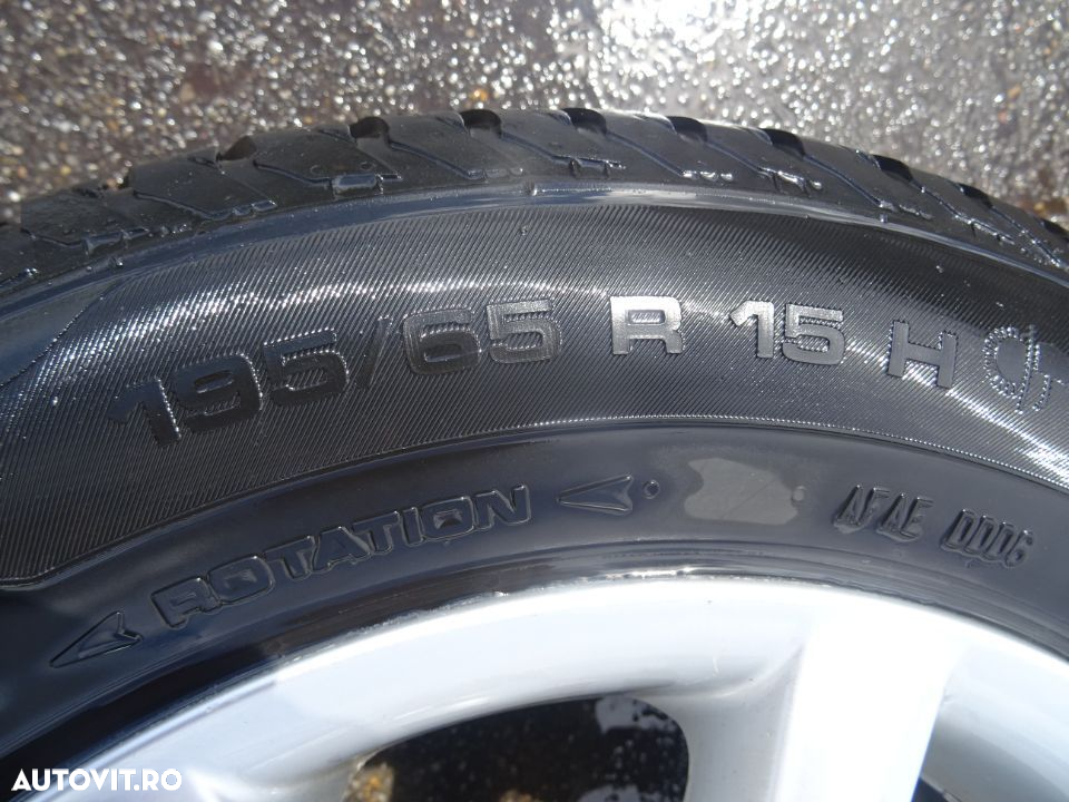 Vand Jante aliaj cu Cauciucuri M+S Volkswagen Passat 195/65 R15 din 2006 - 5