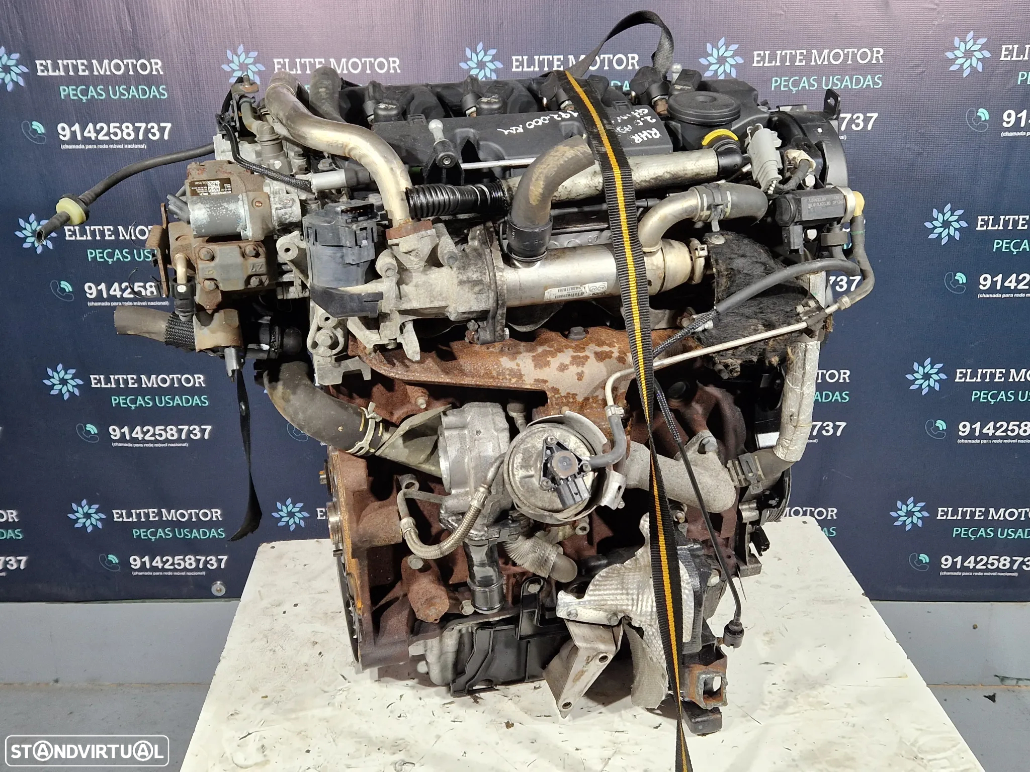 Motor usado RHR CITROEN C5 2.0 HDI 136CV C8 PEUGEOT 407 - 8
