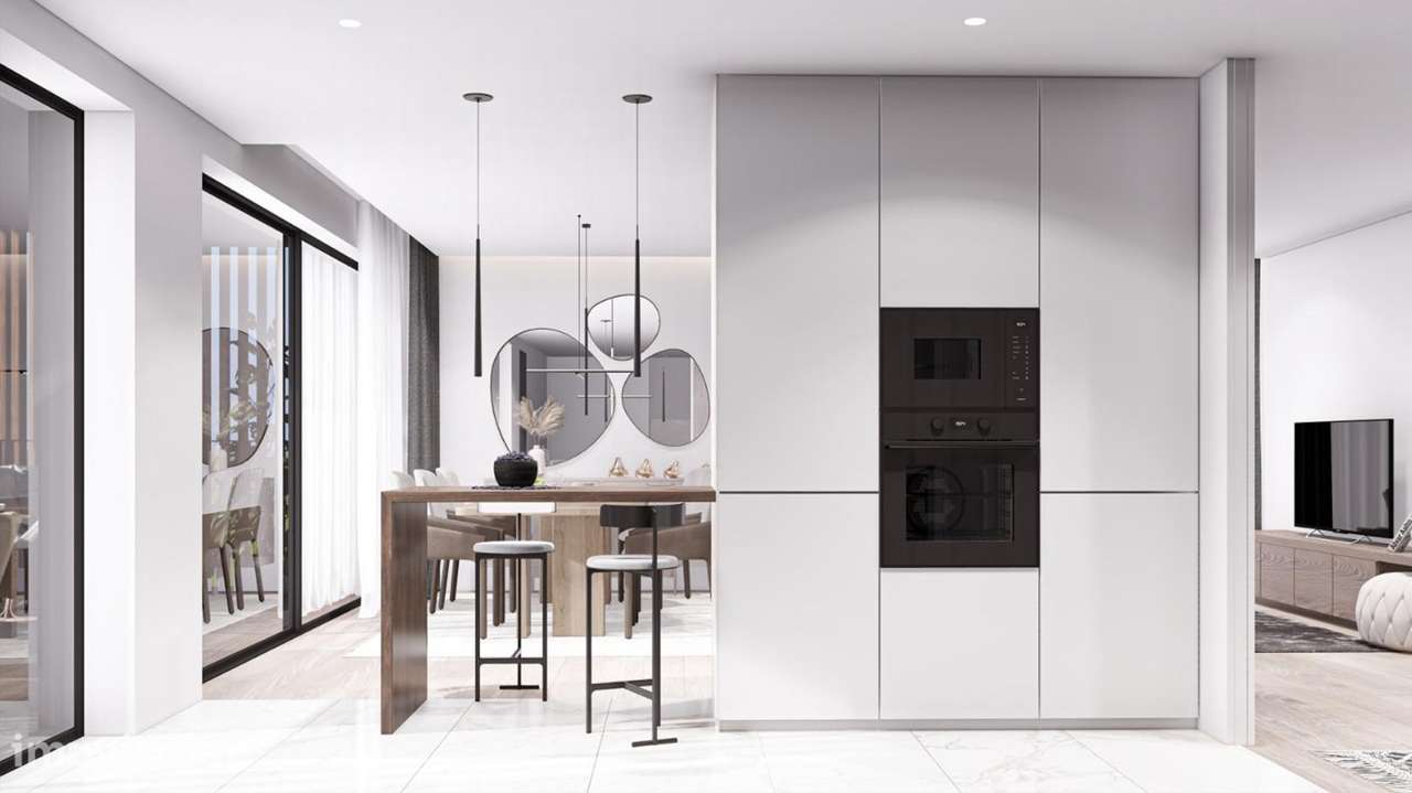 Apartamento T1 moderno com ampla varanda e lugar de garagem - Grande imagem: 3/13
