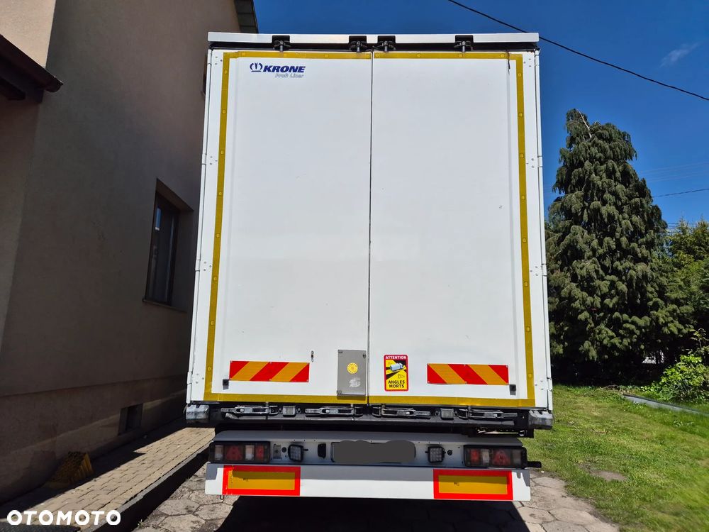 Krone BURTOWA BUDOWLANA VARIOS PÓŁMEGA 385/55 z Niemiec / ALUFELGI / stan bardzo dobry / PODNOSZONA OŚ I DACH / BPW firanka burto-firanka firana burtówka burto firanka - 20