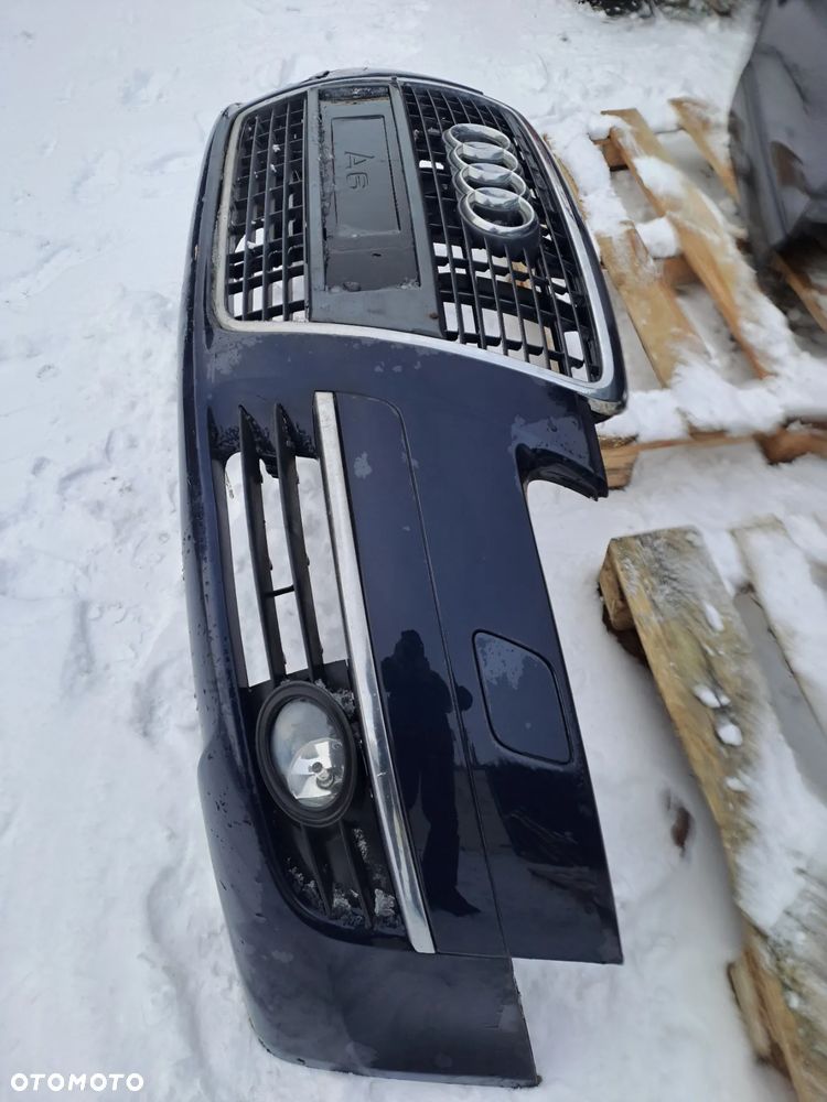 Audi A6 C6 zderzak przedni pod Xenon lampy błotniki drzwi maska kod lakieru LZ5D i inne - 6