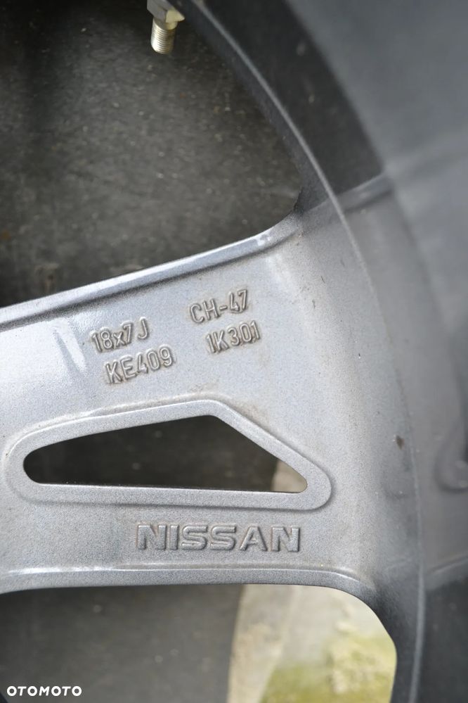 NISSAN JUKE QASHQAI ALUFELGI FELGI ALUMINIOWE 7x18 ET47 5x114.3 - 13