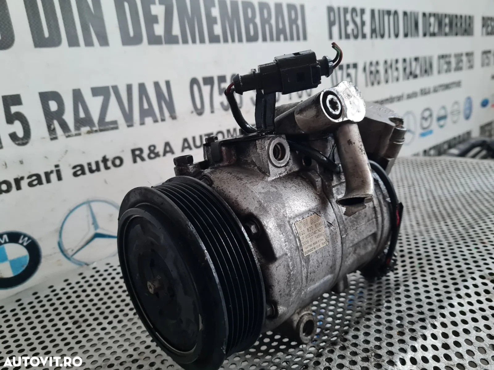 Compresor Clima Aer Conditionat AC Skoda Fabia 2 Roomster Praktik Seat Ibiza Vw Polo 6R An 2008-200 - 2