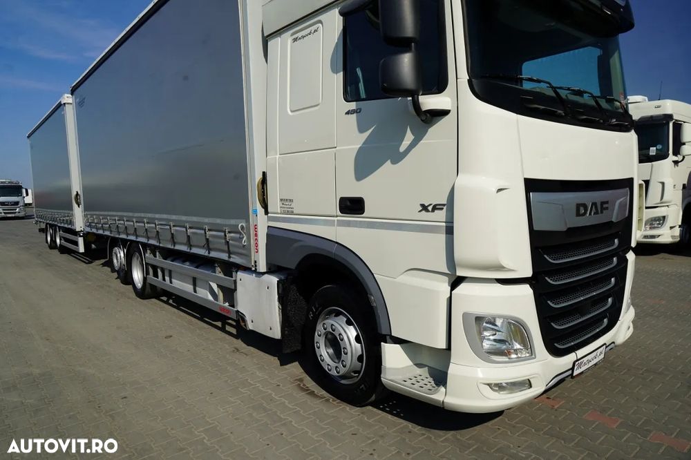 DAF XF 480 / COMBINAȚIE TANDEM / 120 M3 / PUNȚĂ RIDICATĂ / + REMORCĂ WECON / PUNȚI SAF - 6