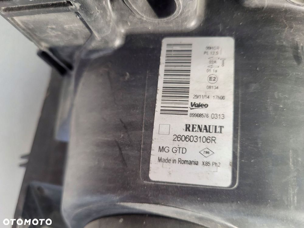 renault clio iii lift lampa zw przód strona lewa lampa przednia 260603106r - 5