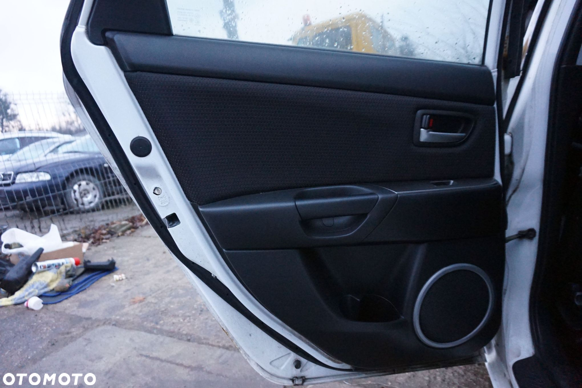 DRZWI TYLNE LEWE 3 I BK LIFT 5D HB A4D  BIAŁY MAZDA 2006-2009 - 10