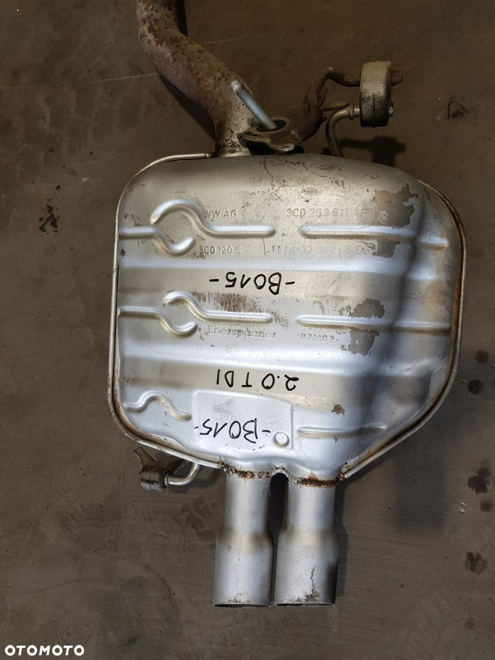 TŁUMIK WYDECH KOŃCOWY 3C0253611AF PASSAT B6 2.0TDI - 2