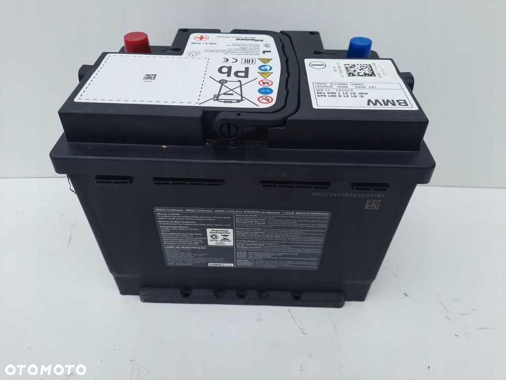 bmw akumulator agm start-stop 12v 60ah 660a oryginaŁ 9381845 7604799 - 3