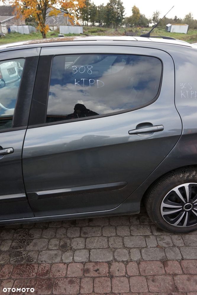 DRZWI TYLNE LEWE 308 I T7 5D HB KTPD  SZARY PEUGEOT 2007-2011 - 1