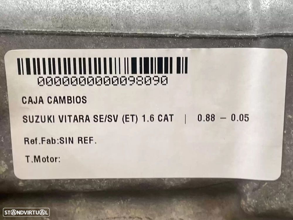 CAIXA VELOCIDADES SUZUKI VITARA 1991 -SIN REF. - 4