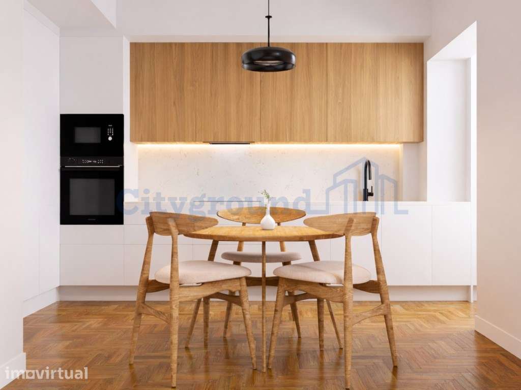 Apartamento T2 com varanda e vista de Rio - totalmente renovado - Grande imagem: 3/12