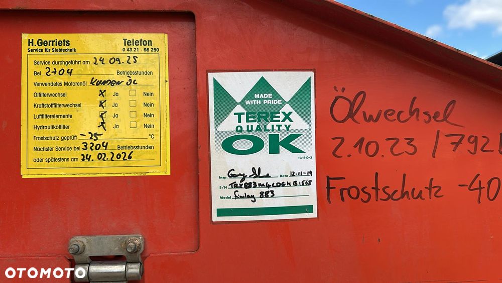 Finlay 883+TRZY WAŁOWA SKRZYNIA PRZESIEWAJĄCA ( POWERSCREEN WARRIOR 2100X ,  CAT ) - 19