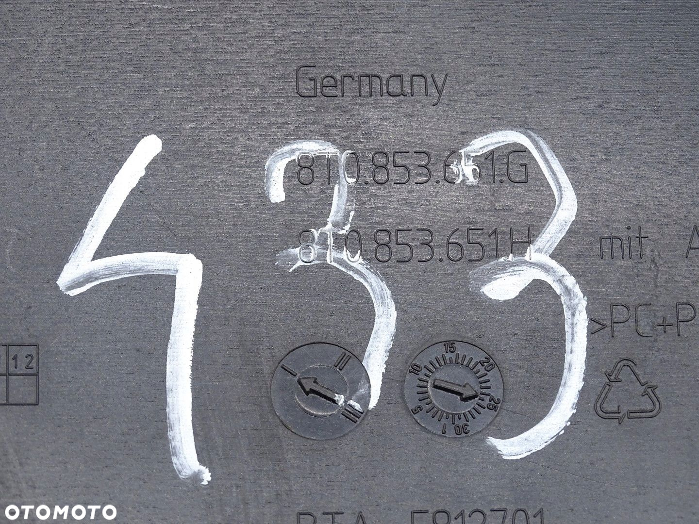 GRILL ATRAPA CHŁODNICY  LOGO AUDI A5 8T LIFT CHROM 8T0853651G - 11