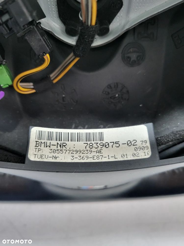 BMW E87 E90 M-PAKIET KIEROWNICA 7839075 PODUSZKA AIRBAG 305166199001 - 10