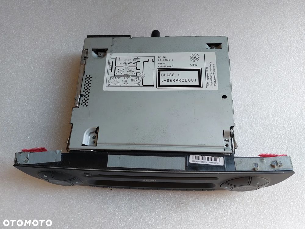 Radio odtwarzacz CD MP3 Fiat 500 rozkodowane - 2