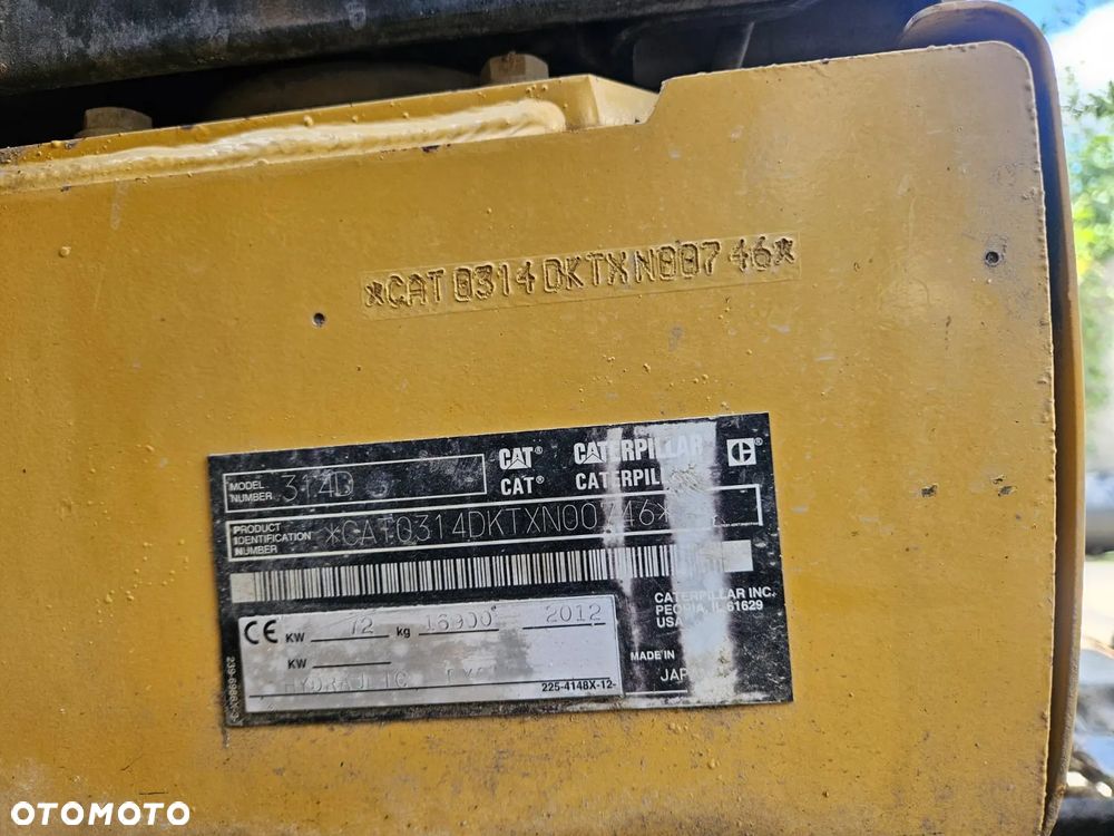 Caterpillar KOPARKA GĄSIENICOWA CAT CATERPILLAR 314 314D 313 312 315 2012R. - 19