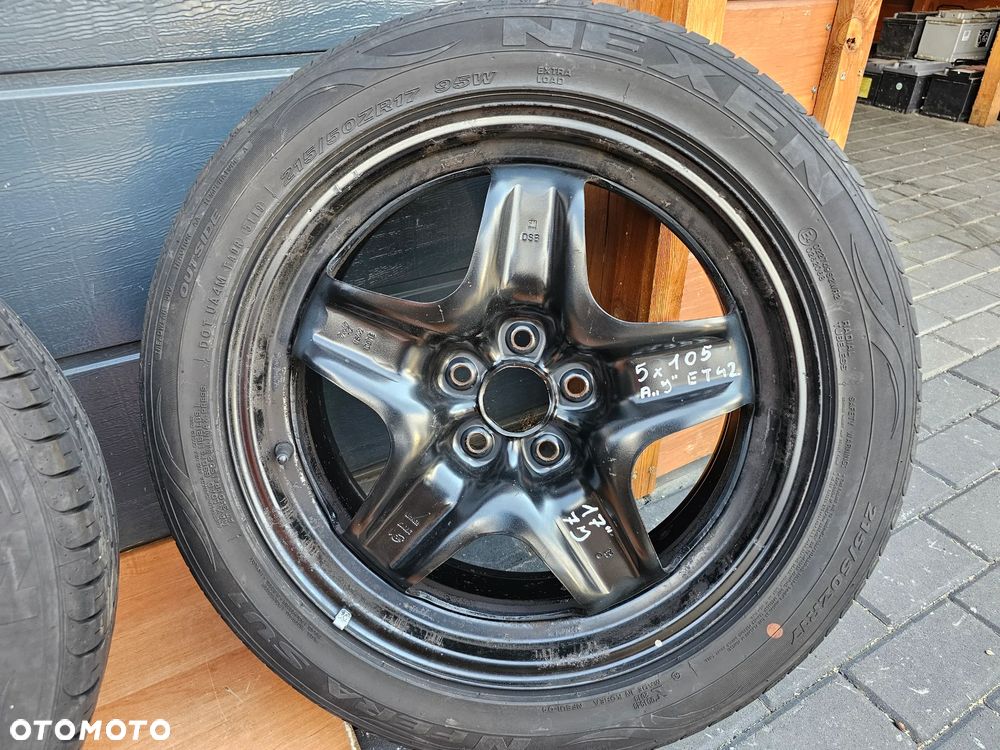 FELGI STALOWE STRUKTURALNE OPONY LETNIE OPEL OPEL ASTRA J K MOKKA 5X105 17 CALI 215/50/17 ET42 - 4
