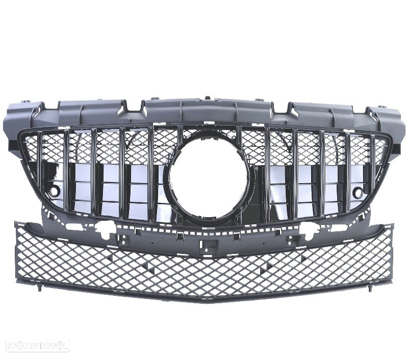GRELHA FRONTAL MERCEDES SLK R172 11-15 PRETO BRILHANTE - 3