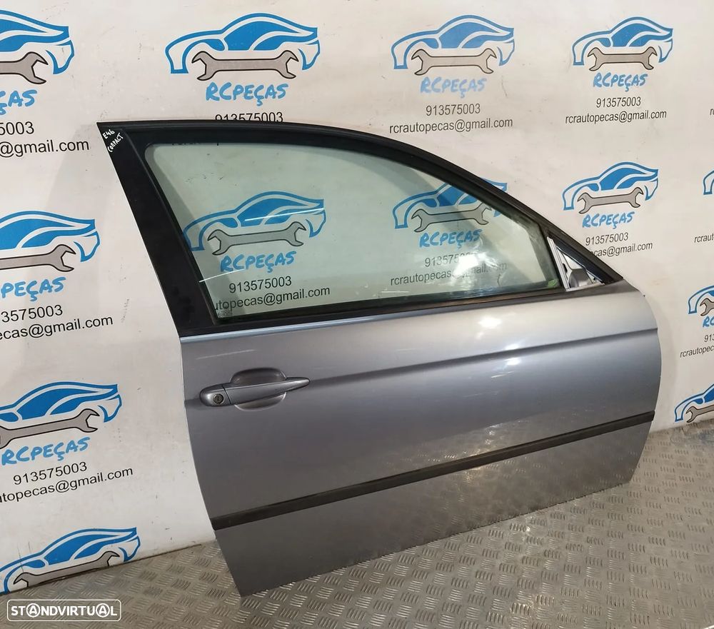 PORTA FRENTE FRONTAL DIREITA BMW E46 COMPACT COMPLETA FECHO ELEVADOR MOTOR PUXADOR VIDRO41517016240 - 3