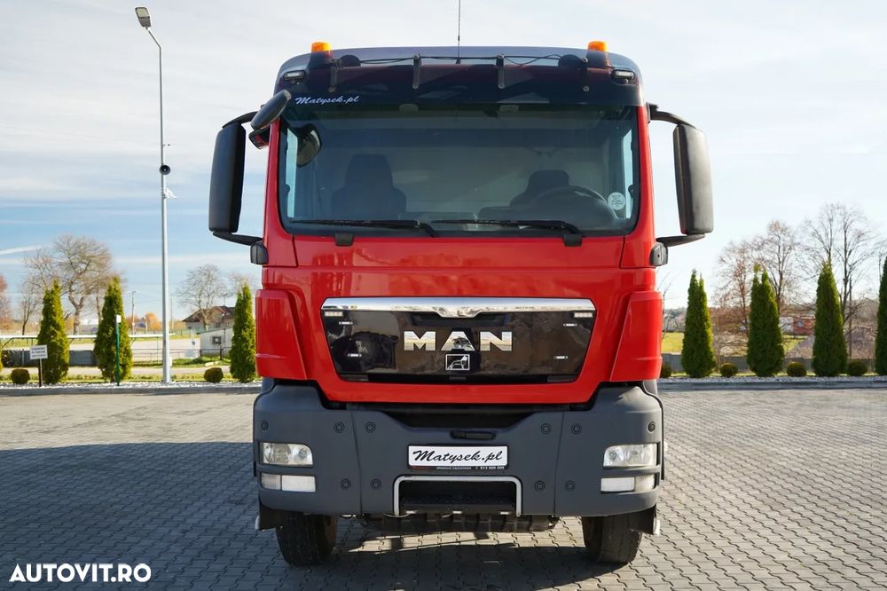 MAN TGS 33.400 / 6x4 / BASCUNĂ CU 2 LATE / BASCUNĂ HIDROBRATĂ + HDS PALFINGER PK 15500 / PILOT / MANUALĂ - 12