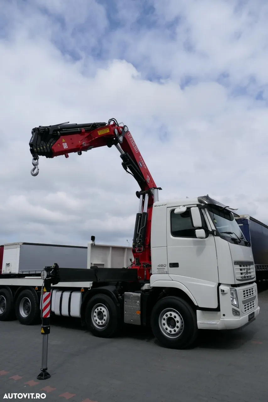 Volvo FH 460 / 8X4 / PLATFORMA + HDS FASSI F455 / 17 M RAZA / CAPACITATE MAX 13,5 T / RADIO CONTROL - 7
