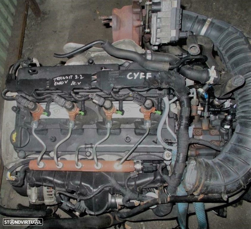Motor FORD TRANSIT CUSTOM 2.2 TDCi | 04.12 -  Usado REF. CYFF CYF5 - 1
