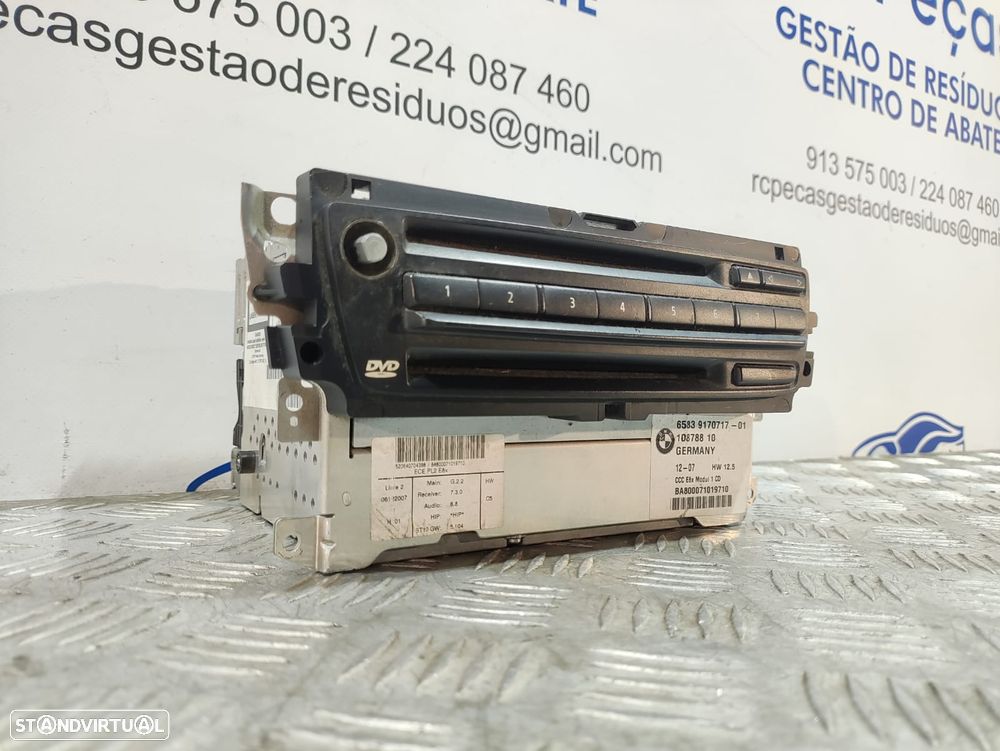 Auto Radio com Sistema de Navegação Leitor de DVD CD BMW Série 1 E81 E87 E88 Original - 3