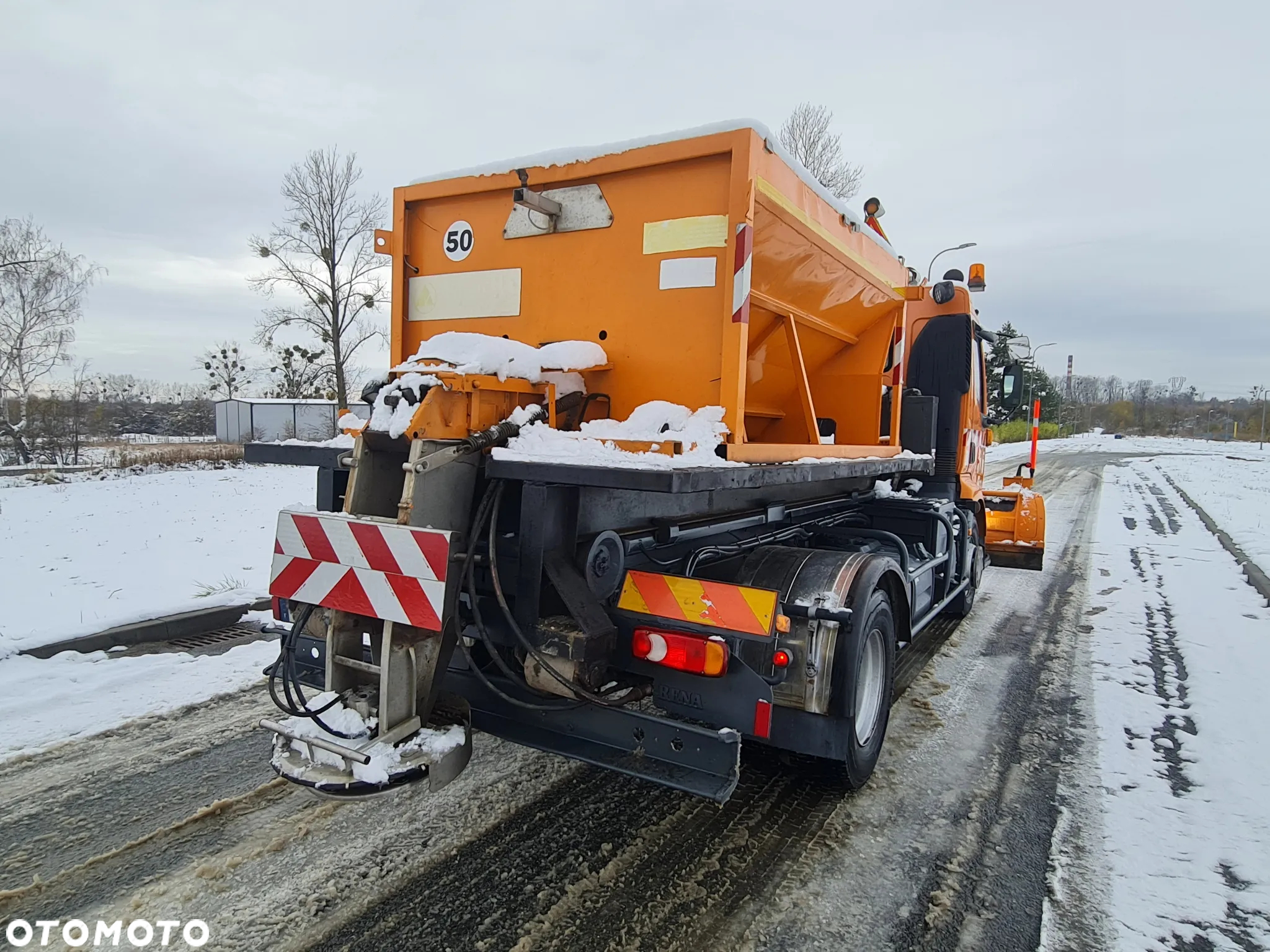 Renault Midlum 220DCi Hakowiec 2005 r. Wywrotka Solarka Specjalny Pług Kompletny Zestaw Do Odśnieżania - 31