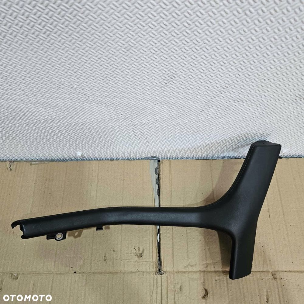 porsche taycan 9j1 osłona dekor listwa ramka konsoli skóra czarna - 1