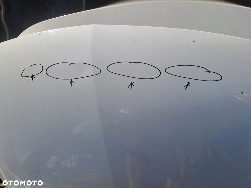 Opel Corsa D maska bez korozji kolor biały kod lakieru Z474 z zawiasami - 14
