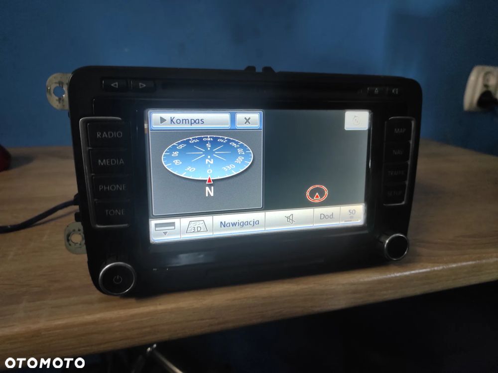 RADIO ODTWARZACZ NAWIGACJA VW RNS 510 2 DIN 1T035680AX VW PASSAT B6 B7 CC SIROCCO GOLF 5 6 POLO 5 JETTA TIGUAN TOURAN CADDY EOS TRANSPORTER T5 T6 ROZKODOWANE WYSYŁKA !!!!! - 4