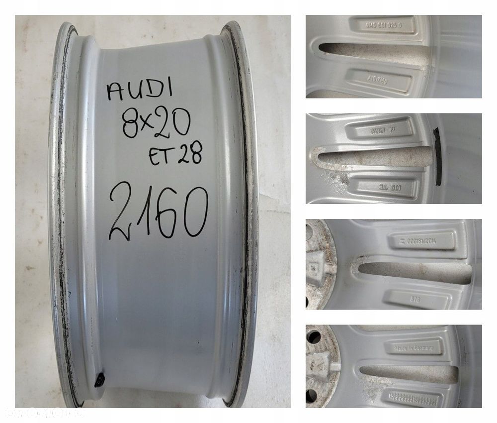 FELGA AUDI Q7 II 8x20 20 ET28 5x112 4M0601025G - 15