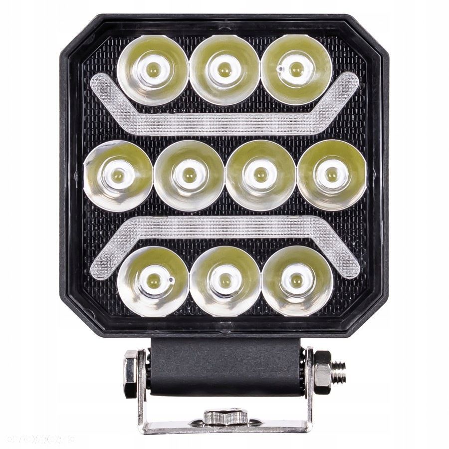 lampa robocza led 10xled + 2x pasek led biały do pojazdów i maszyn - 4
